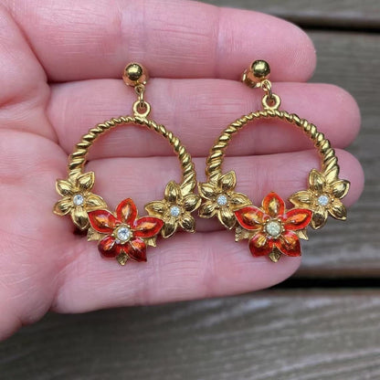Delicate Artisan Gold Earring