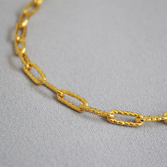 Vintage Handmade Gold Necklace