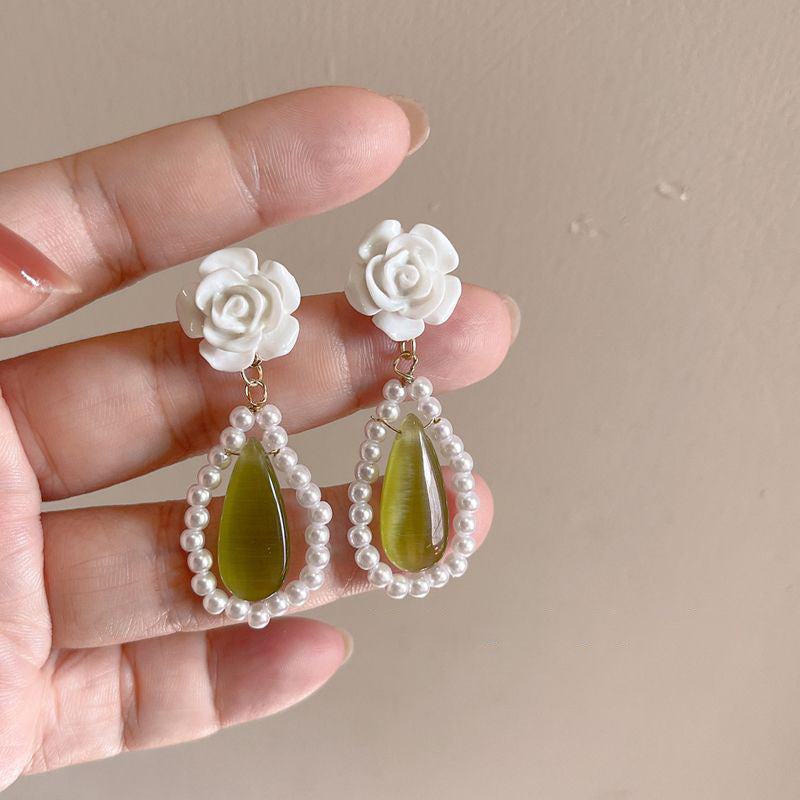 Delicate Artisan Pearl Earring
