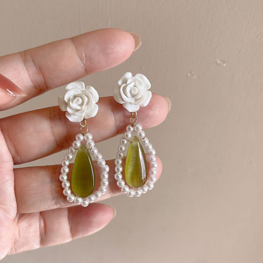 Delicate Artisan Pearl Earring
