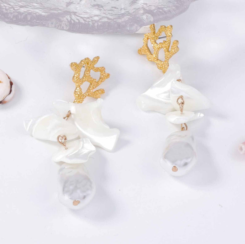 Delicate Artisan Pearl Earring