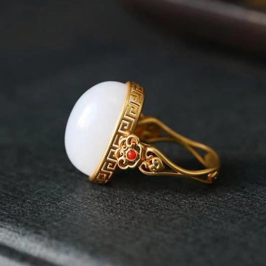 Delicate Artisan Gold Ring