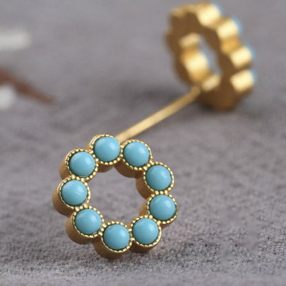Vintage Handmade Gold Earring