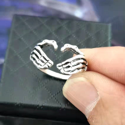 Bone Hand Embrace Ring