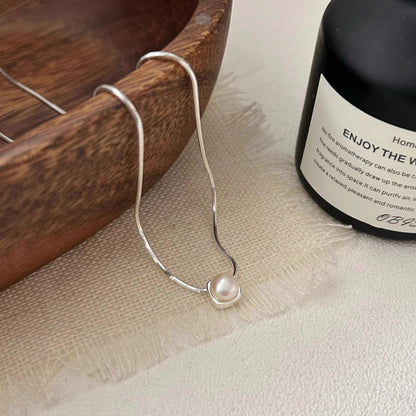 Delicate Artisan Pearl Necklace
