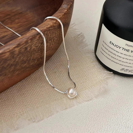 Delicate Artisan Pearl Necklace