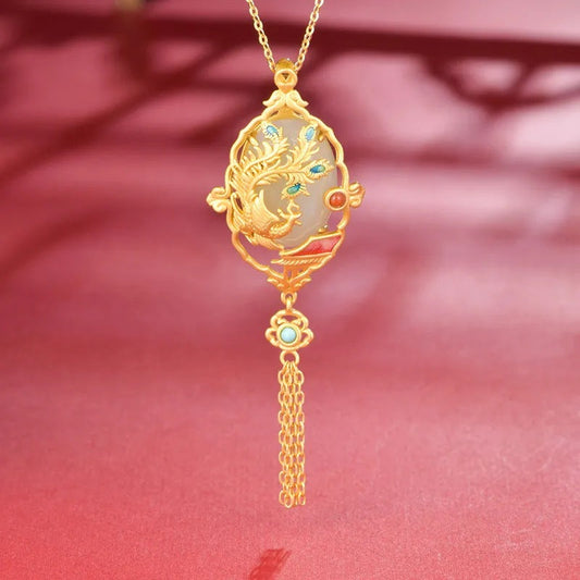Vintage Handmade Gold Necklace