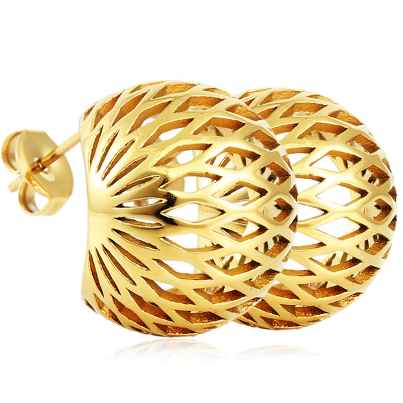Delicate Artisan Gold Earring
