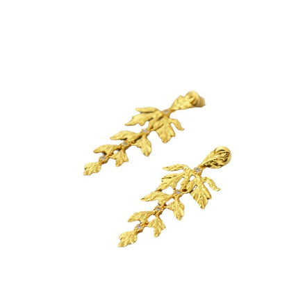 Vintage Handmade Gold Earring