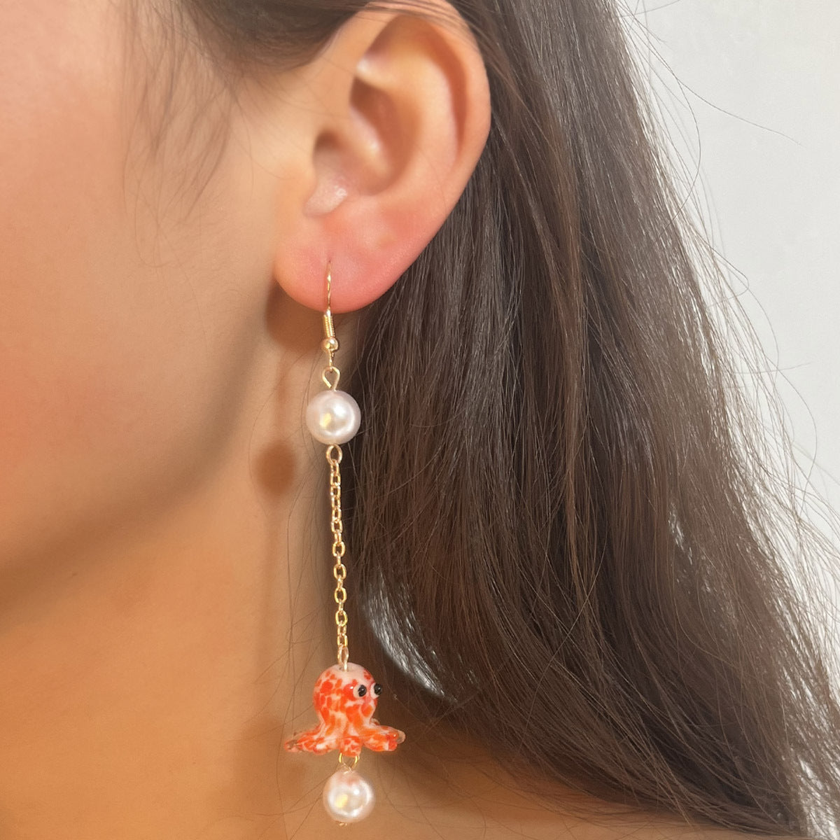 Delicate Artisan Pearl Earring
