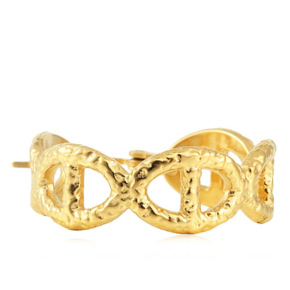 Vintage Handmade Gold Earring
