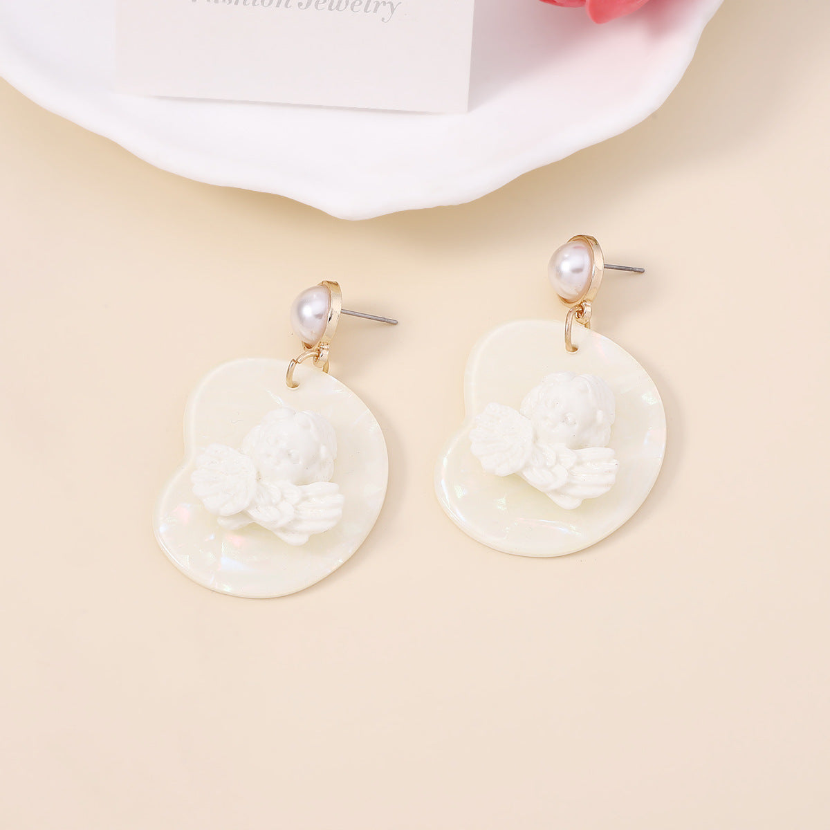 Delicate Artisan Pearl Earring