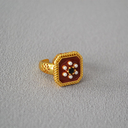 Romantic Pearl Ring for Special Moments