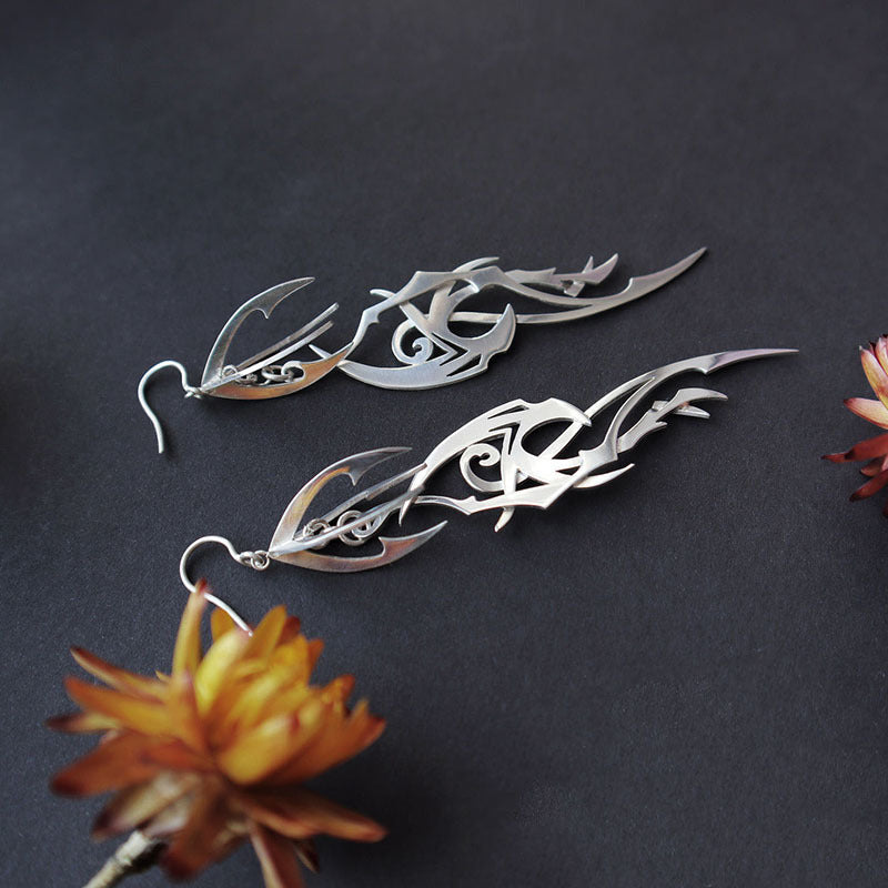 Delicate Artisan Silver Earring