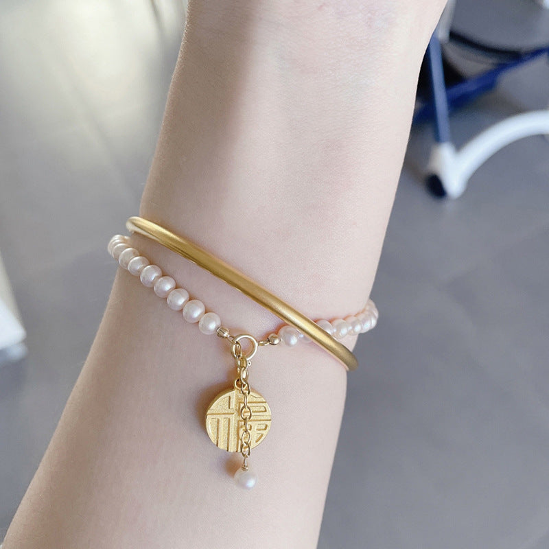 Delicate Artisan Pearl Bracelet