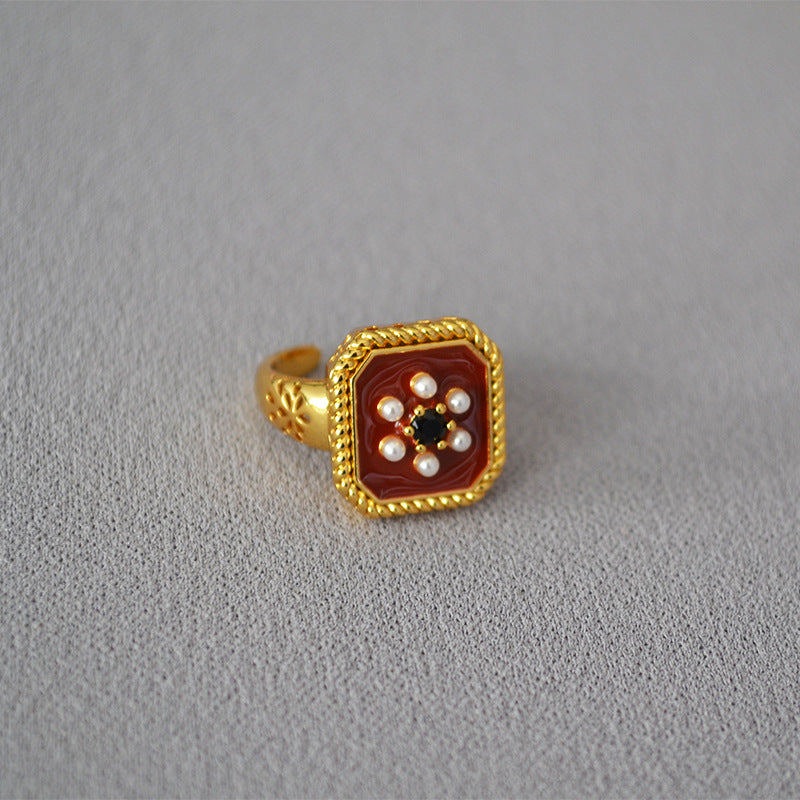 Romantic Pearl Ring for Special Moments