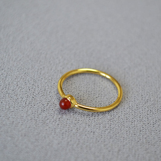 Delicate Artisan Gold Ring
