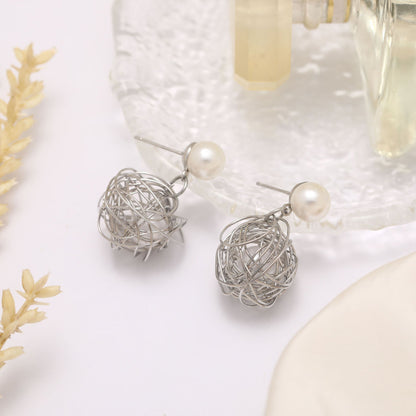 Delicate Artisan Pearl Earring