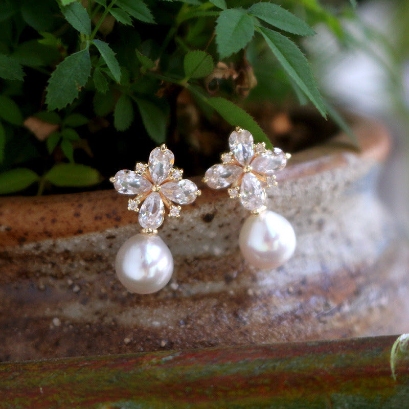 Delicate Artisan Pearl Earring