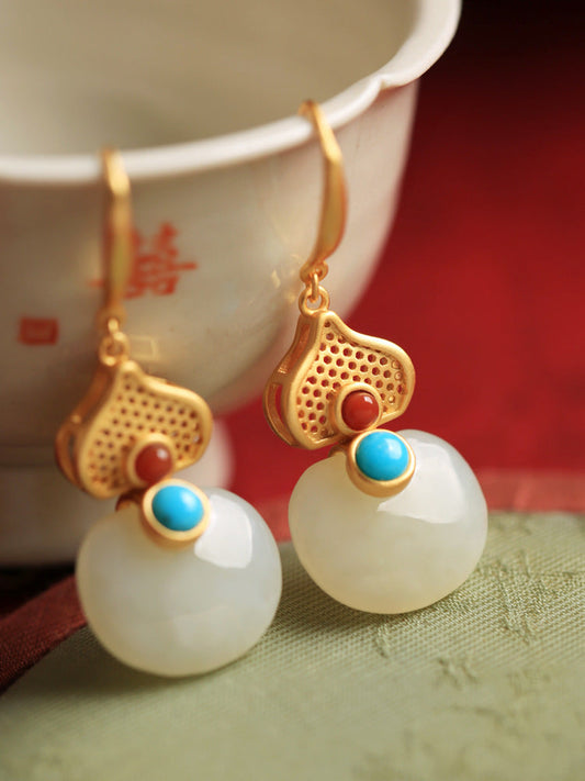 Vintage Handmade Gold Earring