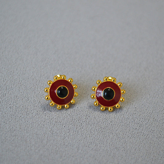Vintage Handmade Gold Earring