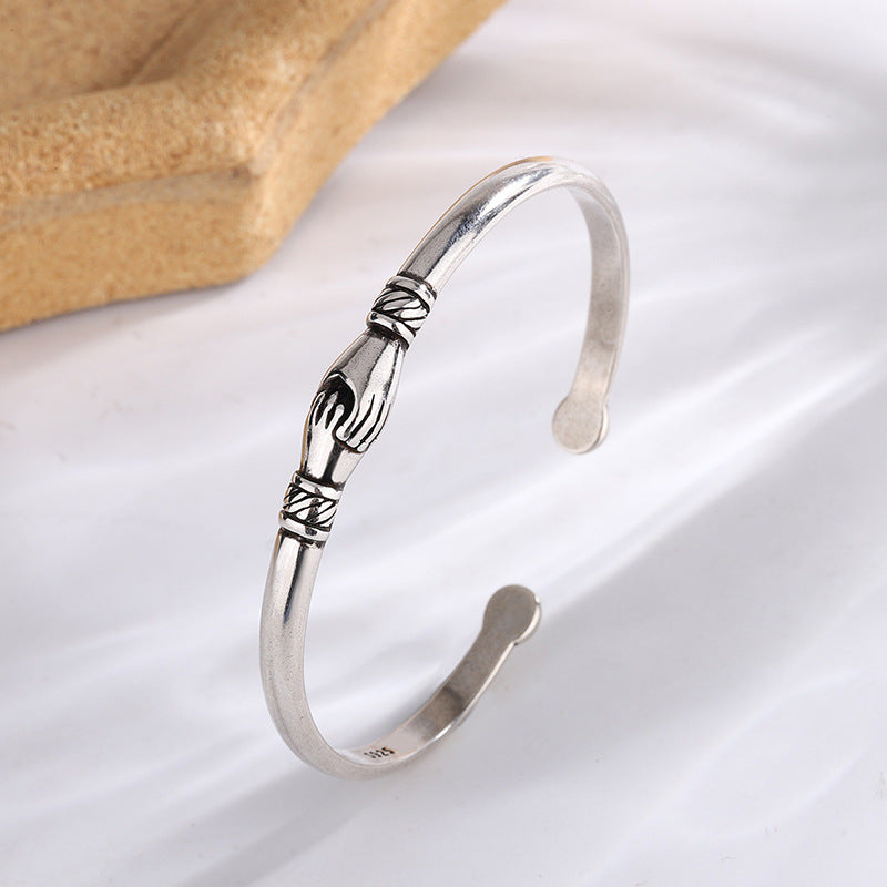 Vintage Handmade Silver Bracelet