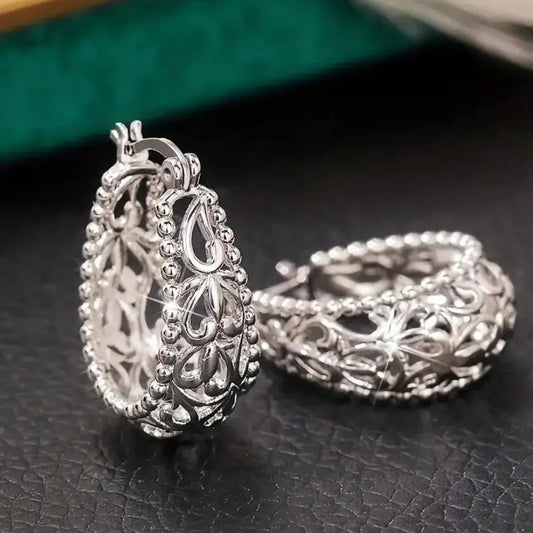 Classic Silver Earring with Timeless Appeal