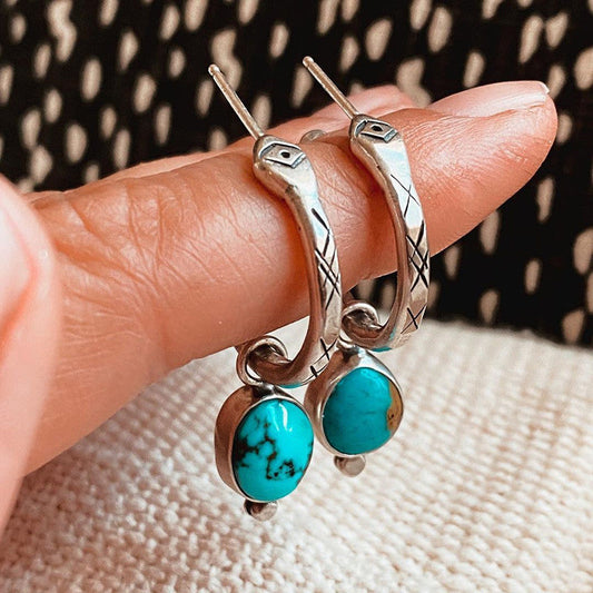 Vintage Handmade Silver Earring