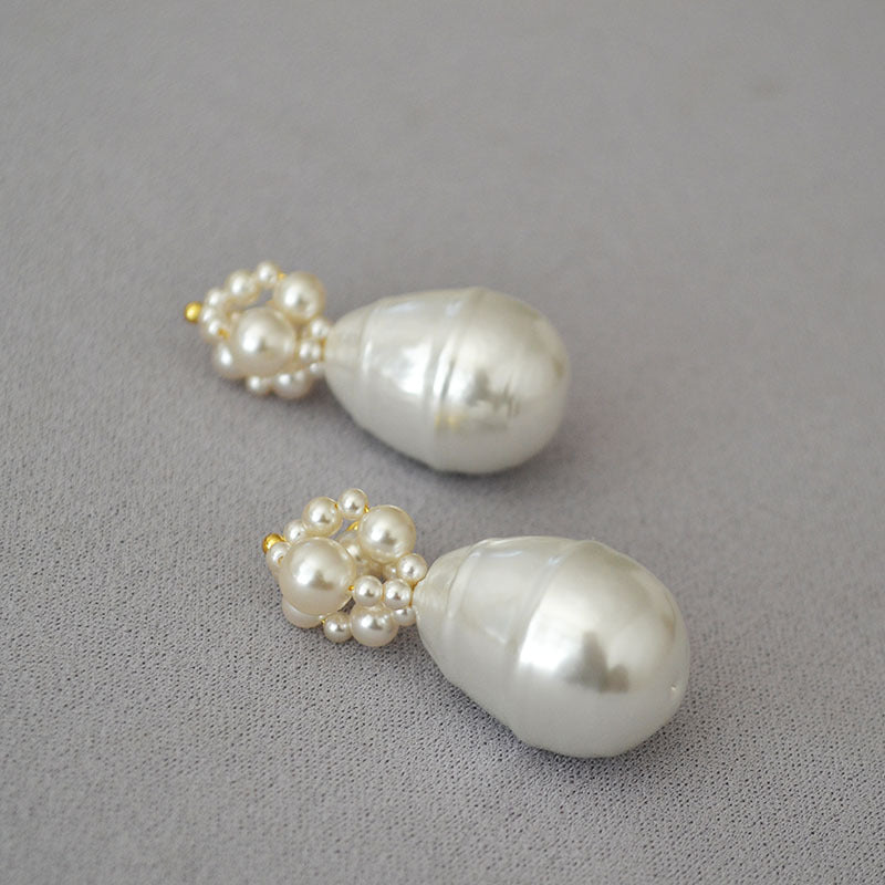 Delicate Artisan Pearl Earring