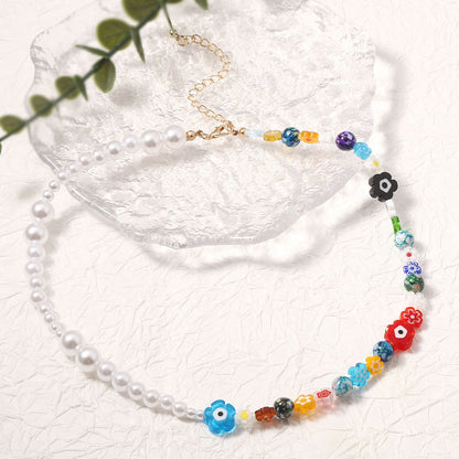 Delicate Artisan Pearl Necklace