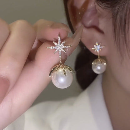 Delicate Artisan Pearl Earring