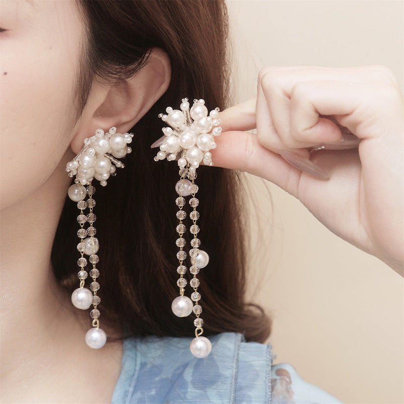 Delicate Artisan Pearl Earring