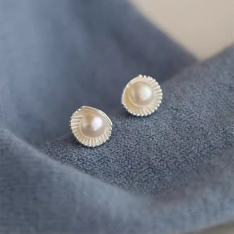 Delicate Artisan Pearl Earring
