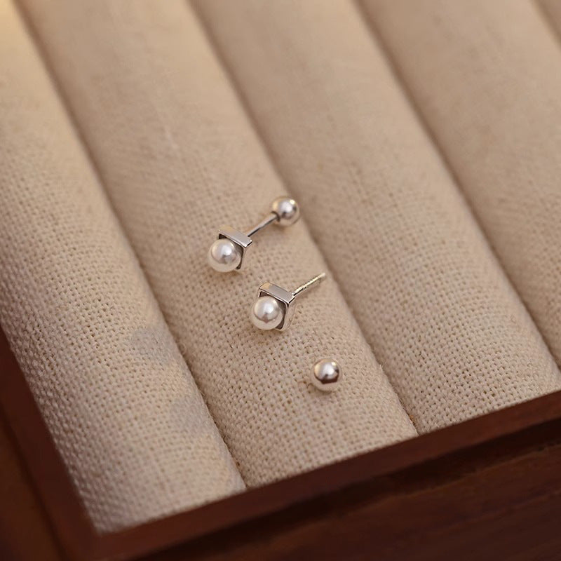Delicate Artisan Pearl Earring