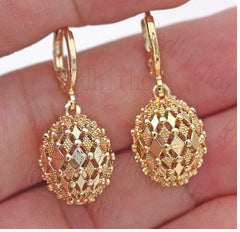 Delicate Artisan Gold Earring