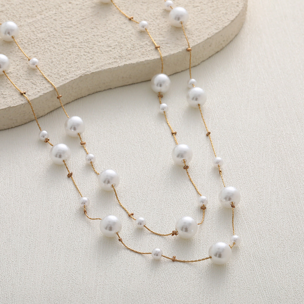 Delicate Artisan Pearl Necklace