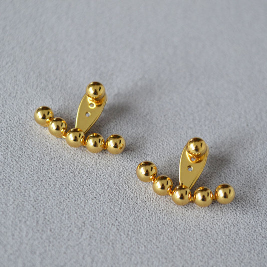 Vintage Handmade Gold Earring
