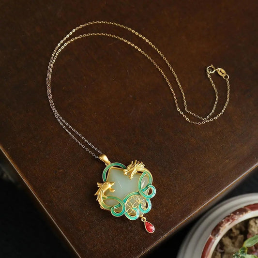 Vintage Handmade Gold Necklace