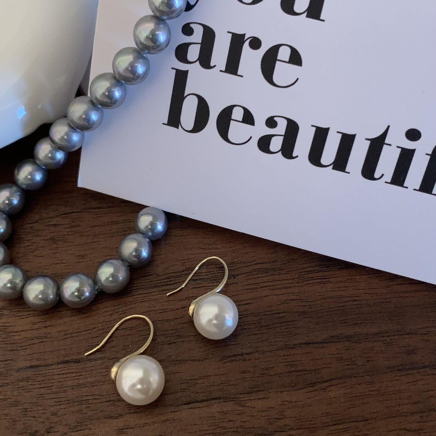 Delicate Artisan Pearl Earring