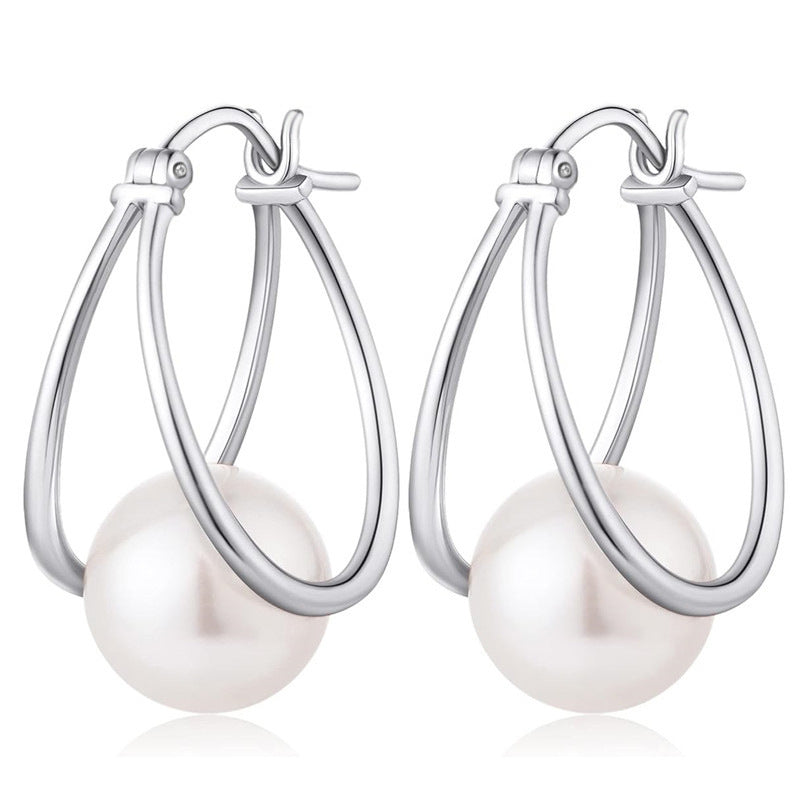 Delicate Artisan Pearl Earring