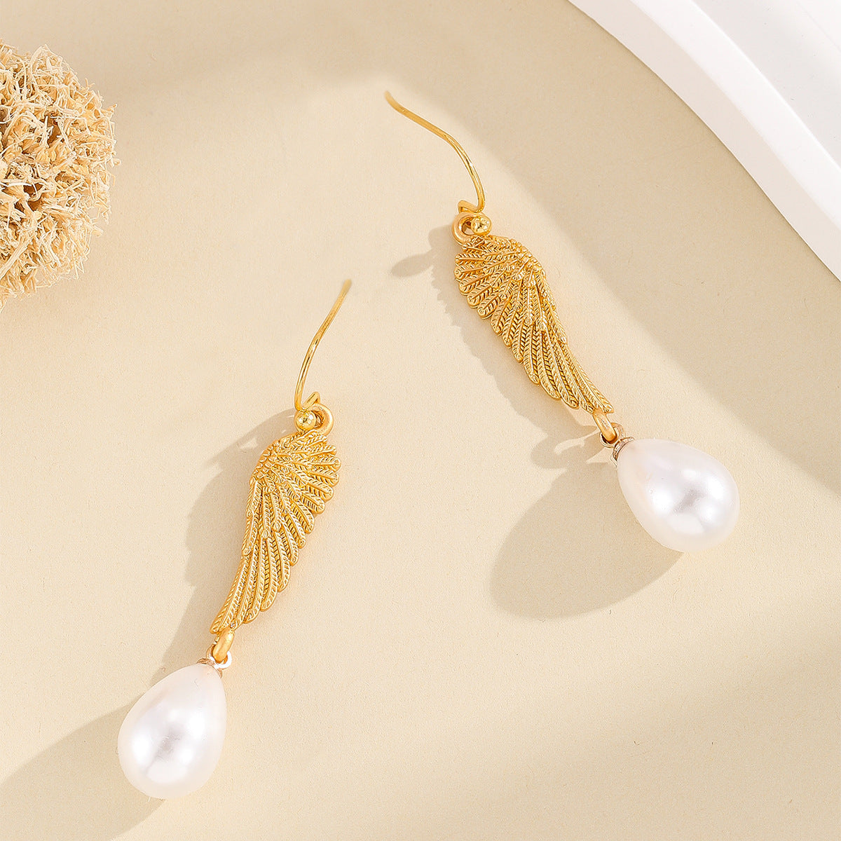 Delicate Artisan Gold Earring