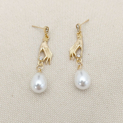 Delicate Artisan Pearl Earring