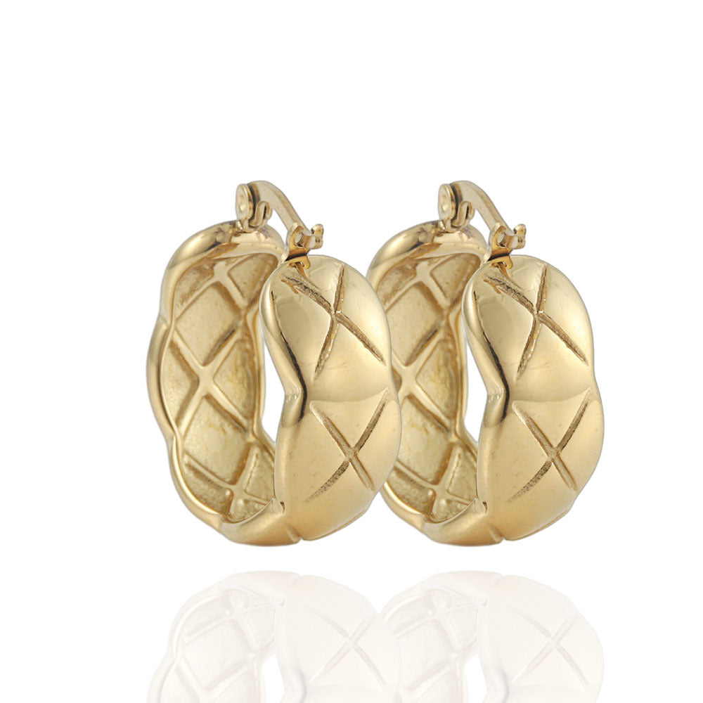 Delicate Artisan Gold Earring