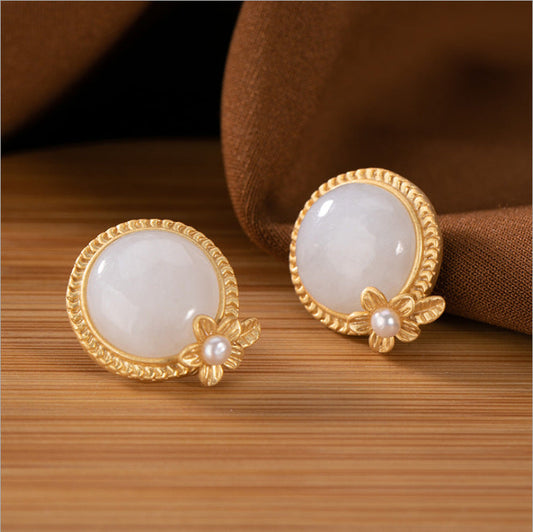 Vintage Handmade Gold Earring