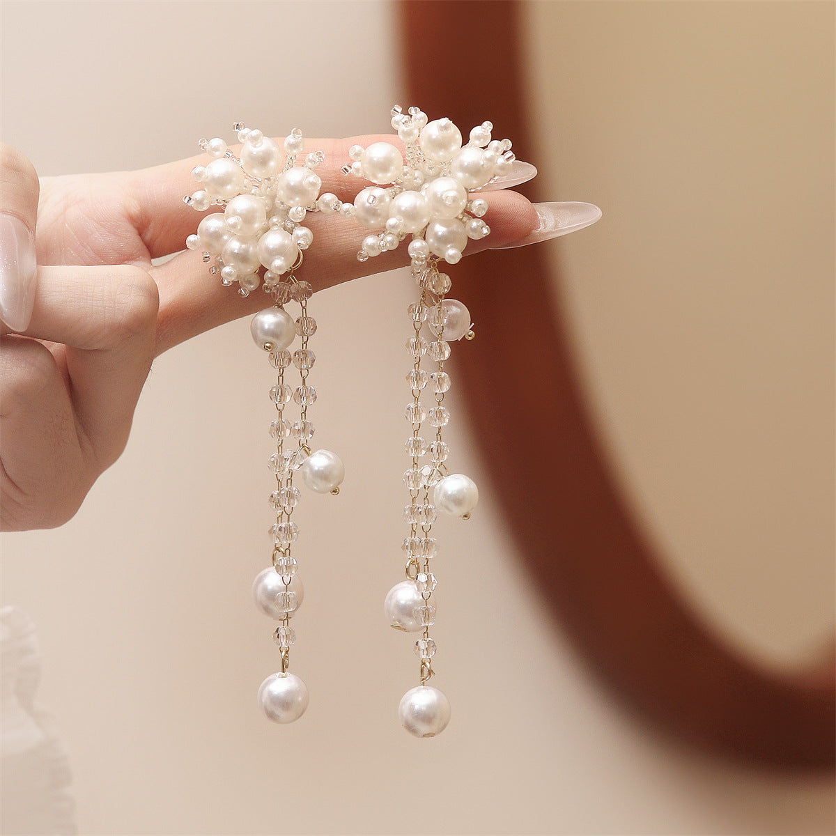 Delicate Artisan Pearl Earring