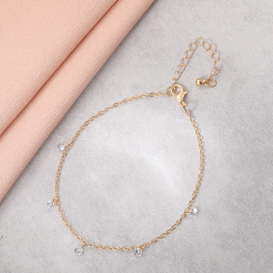 Romantic Gold Anklet for Special Moments