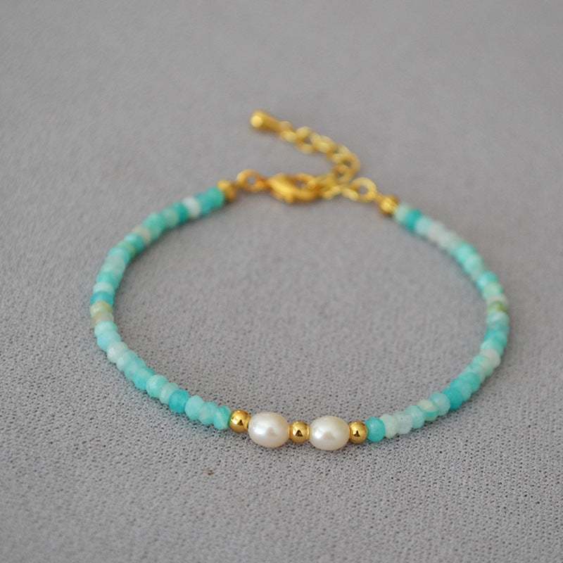 Delicate Artisan Pearl Bracelet