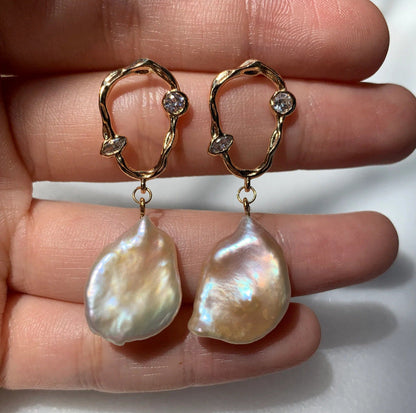 Vintage Handmade Pearl Earring