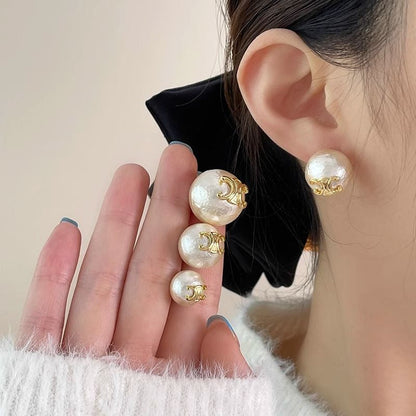 Delicate Artisan Pearl Earring