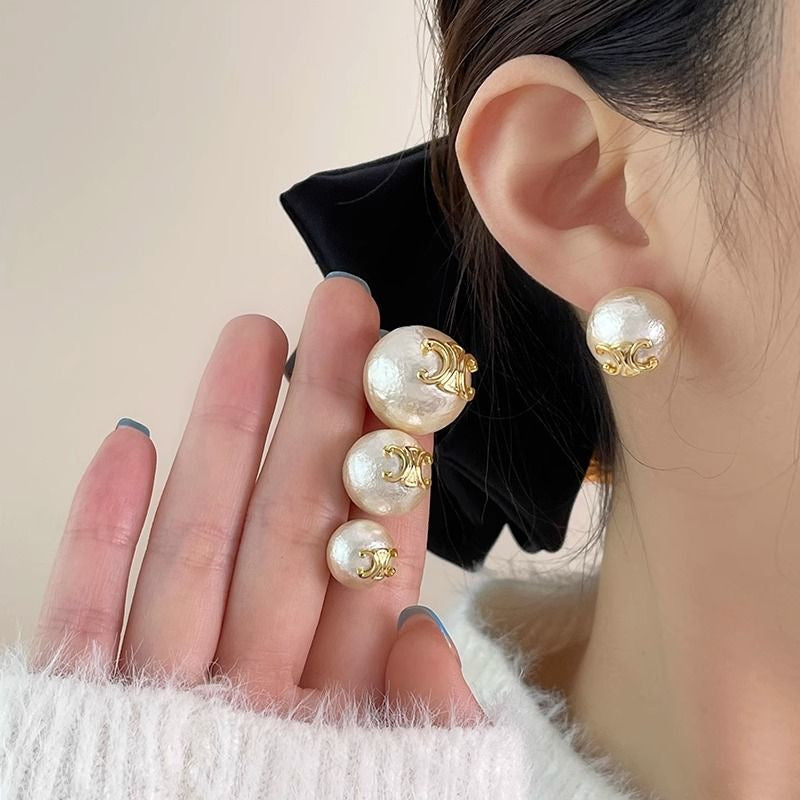 Delicate Artisan Pearl Earring